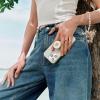 PopSockets Phone Grip for MagSafe with Kickstand, Magnetic Stand, Swappable Top, Secure Hold for iPhone MagSafe Cases, Phone & Tablet Grip, Cute PopSockets – Enamel Coconut Crème(Enamel Raviolo)