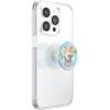 PopSockets Phone Grip for MagSafe with Kickstand, Magnetic Stand, Swappable Top, Secure Hold for iPhone MagSafe Cases, Phone & Tablet Grip, Cute PopSockets – Enamel Coconut Crème(Floral Burst)