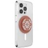 PopSockets Phone Grip for MagSafe with Kickstand, Magnetic Stand, Swappable Top, Secure Hold for iPhone MagSafe Cases, Phone & Tablet Grip, Cute PopSockets – Enamel Desert Gem Bloom(Glazed Terracotta)