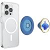 PopSockets Phone Grip for MagSafe with Kickstand, Magnetic Stand, Swappable Top, Secure Hold for iPhone MagSafe Cases, Phone & Tablet Grip, Cute PopSockets – Enamel Desert Gem Bloom(Enamel Gossamer)