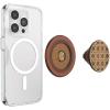 PopSockets Phone Grip for MagSafe with Kickstand, Magnetic Stand, Swappable Top, Secure Hold for iPhone MagSafe Cases, Phone & Tablet Grip, Cute PopSockets – Enamel Coconut Crème(Raising Cane)
