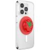 PopSockets Phone Grip for MagSafe with Kickstand, Magnetic Stand, Swappable Top, Secure Hold for iPhone MagSafe Cases, Phone & Tablet Grip, Cute PopSockets – Enamel Coconut Crème(PopOut Pomodoro)