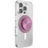 PopSockets Phone Grip for MagSafe with Kickstand, Magnetic Stand, Swappable Top, Secure Hold for iPhone MagSafe Cases, Phone & Tablet Grip -Light Blue(Mauve Radial)