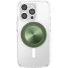 PopSockets Phone Grip for MagSafe with Kickstand, Magnetic Stand, Swappable Top, Secure Hold for iPhone MagSafe Cases, Phone & Tablet Grip -Light Blue(Radial Olive)