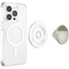 PopSockets Phone Grip for MagSafe with Kickstand, Magnetic Stand, Swappable Top, Secure Hold for iPhone MagSafe Cases, Phone & Tablet Grip -Light Blue(Stoneware)