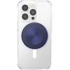 PopSockets Phone Grip for MagSafe with Kickstand, Magnetic Stand, Swappable Top, Secure Hold for iPhone MagSafe Cases, Phone & Tablet Grip -Light Blue(French Navy)