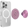 PopSockets Phone Grip for MagSafe with Kickstand, Magnetic Stand, Swappable Top, Secure Hold for iPhone MagSafe Cases, Phone & Tablet Grip -Light Blue(Mauve Radial)