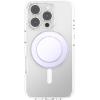 PopSockets Phone Grip for MagSafe with Kickstand, Magnetic Stand, Swappable Top, Secure Hold for iPhone MagSafe Cases, Phone & Tablet Grip(Iridescent White)