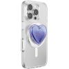 PopSockets Phone Grip for MagSafe with Kickstand, Magnetic Stand, Swappable Top, Secure Hold for iPhone MagSafe Cases, Phone & Tablet Grip(Squishy Tidepool Heart Lavendar)