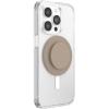 PopSockets Suck-Up™ Suction Grip & Stand, 3-in-1 MagSafe Phone Mount for iPhone, Strong Hold on Mirrors & Glass, Swappable Top, Portable & Reusable – Clear(Soft Touch Latte)