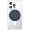 PopSockets Suck-Up™ Suction Grip & Stand, 3-in-1 MagSafe Phone Mount for iPhone, Strong Hold on Mirrors & Glass, Swappable Top, Portable & Reusable – Clear(Soft Touch Navy)