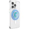 PopSockets Suck-Up™ Suction Grip & Stand, 3-in-1 MagSafe Phone Mount for iPhone, Strong Hold on Mirrors & Glass, Swappable Top, Portable & Reusable – Clear(Blue Clear)