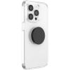 PopSockets Suck-Up™ Suction Grip & Stand, 3-in-1 MagSafe Phone Mount for iPhone, Strong Hold on Mirrors & Glass, Swappable Top, Portable & Reusable – Clear(Black)