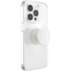 PopSockets Suck-Up™ Suction Grip & Stand, 3-in-1 MagSafe Phone Mount for iPhone, Strong Hold on Mirrors & Glass, Swappable Top, Portable & Reusable – Clear(Blanc Fresh)