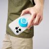 PopSockets Suck-Up™ Suction Grip & Stand, 3-in-1 MagSafe Phone Mount for iPhone, Strong Hold on Mirrors & Glass, Swappable Top, Portable & Reusable – Clear(Blue Clear)