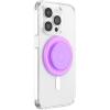 PopSockets Suck-Up™ Suction Grip & Stand, 3-in-1 MagSafe Phone Mount for iPhone, Strong Hold on Mirrors & Glass, Swappable Top, Portable & Reusable – Clear(Pink Clear)