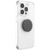 PopSockets Suck-Up™ Suction Grip & Stand, 3-in-1 MagSafe Phone Mount for iPhone, Strong Hold on Mirrors & Glass, Swappable Top, Portable & Reusable – Clear(Knurled Black)
