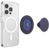 PopSockets Suck-Up™ Suction Grip & Stand, 3-in-1 MagSafe Phone Mount for iPhone, Strong Hold on Mirrors & Glass, Swappable Top, Portable & Reusable – Clear(French Navy)