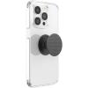 PopSockets Suck-Up™ Suction Grip & Stand, 3-in-1 MagSafe Phone Mount for iPhone, Strong Hold on Mirrors & Glass, Swappable Top, Portable & Reusable – Clear(Knurled Black)