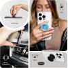 PopSockets Suck-Up™ Suction Grip & Stand, 3-in-1 MagSafe Phone Mount for iPhone, Strong Hold on Mirrors & Glass, Swappable Top, Portable & Reusable – Clear(Wisteria)