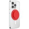 PopSockets Suck-Up™ Suction Grip & Stand, 3-in-1 MagSafe Phone Mount for iPhone, Strong Hold on Mirrors & Glass, Swappable Top, Portable & Reusable – Clear(Basic Rosso)