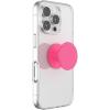 PopSockets Suck-Up™ Suction Grip & Stand, 3-in-1 MagSafe Phone Mount for iPhone, Strong Hold on Mirrors & Glass, Swappable Top, Portable & Reusable – Clear(Neon Pink)