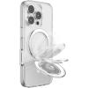 PopSockets Suck-Up™ Suction Grip & Stand, 3-in-1 MagSafe Phone Mount for iPhone, Strong Hold on Mirrors & Glass, Swappable Top, Portable & Reusable – Clear(Clear)