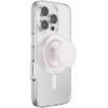 PopSockets Suck-Up™ Suction Grip & Stand, 3-in-1 MagSafe Phone Mount for iPhone, Strong Hold on Mirrors & Glass, Swappable Top, Portable & Reusable – Clear(Opalescent)