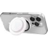 PopSockets Suck-Up™ Suction Grip & Stand, 3-in-1 MagSafe Phone Mount for iPhone, Strong Hold on Mirrors & Glass, Swappable Top, Portable & Reusable – Clear(Opalescent)