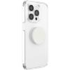 PopSockets Suck-Up™ Suction Grip & Stand, 3-in-1 MagSafe Phone Mount for iPhone, Strong Hold on Mirrors & Glass, Swappable Top, Portable & Reusable – Clear(Creme)