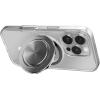 PopSockets Suck-Up™ Suction Grip & Stand, 3-in-1 MagSafe Phone Mount for iPhone, Strong Hold on Mirrors & Glass, Swappable Top, Portable & Reusable – Clear(Silver)
