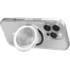 PopSockets Suck-Up™ Suction Grip & Stand, 3-in-1 MagSafe Phone Mount for iPhone, Strong Hold on Mirrors & Glass, Swappable Top, Portable & Reusable – Clear(Clear)