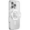 PopSockets Suck-Up™ Suction Grip & Stand, 3-in-1 MagSafe Phone Mount for iPhone, Strong Hold on Mirrors & Glass, Swappable Top, Portable & Reusable – Clear(Clear)