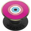 PopSockets Phone Grip for MagSafe with Kickstand, Magnetic Stand, Swappable Top, Secure Hold for iPhone MagSafe Cases, Phone & Tablet Grip, Cute PopSockets – Enamel Desert Gem Bloom(Enamel Evil Eye Lover)