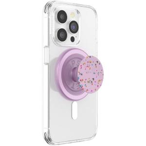 PopSockets Phone Grip for MagSafe with Kickstand, Magnetic Stand, Swappable Top, Secure Hold for iPhone MagSafe Cases, Phone & Tablet Grip – BonBon Femme Bot(Circus Regrind Sugar Plum)