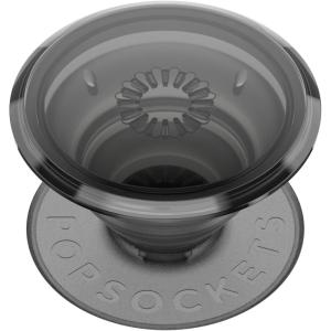 PopSockets Phone Grip for MagSafe with Kickstand, Magnetic Stand, Swappable Top, Secure Hold for iPhone MagSafe Cases, Phone & Tablet Grip – Clear(Black Smoke)