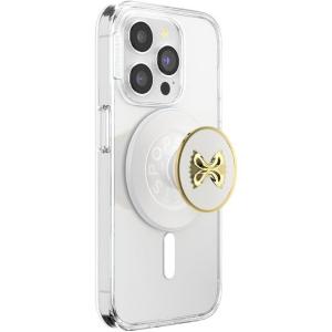 PopSockets Phone Grip for MagSafe with Kickstand, Magnetic Stand, Swappable Top, Secure Hold for iPhone MagSafe Cases, Phone & Tablet Grip, Cute PopSockets – Enamel Coconut Crème(Enamel Pasta)