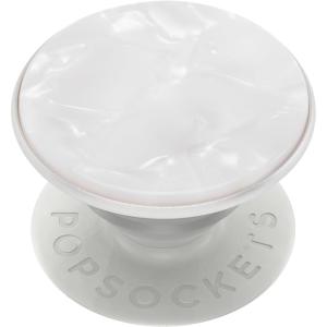 PopSockets Phone Grip for MagSafe with Kickstand, Magnetic Stand, Swappable Top, Secure Hold for iPhone MagSafe Cases, Phone & Tablet Grip, Cute PopSockets – Enamel Coconut Crème(Pearl White)