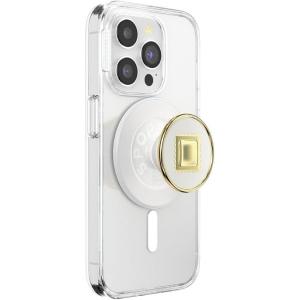 PopSockets Phone Grip for MagSafe with Kickstand, Magnetic Stand, Swappable Top, Secure Hold for iPhone MagSafe Cases, Phone & Tablet Grip, Cute PopSockets – Enamel Coconut Crème(Enamel Raviolo)