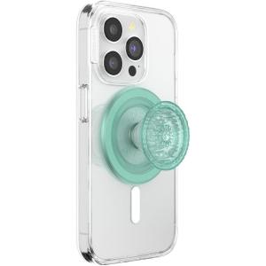 PopSockets Phone Grip for MagSafe with Kickstand, Magnetic Stand, Swappable Top, Secure Hold for iPhone MagSafe Cases, Phone & Tablet Grip, Cute PopSockets – Enamel Coconut Crème(Pool)