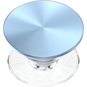PopSockets Phone Grip for MagSafe with Kickstand, Magnetic Stand, Swappable Top, Secure Hold for iPhone MagSafe Cases, Phone & Tablet Grip -Light Blue(Blue Sigh)