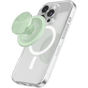 PopSockets Phone Grip for MagSafe with Kickstand, Magnetic Stand, Swappable Top, Secure Hold for iPhone MagSafe Cases, Phone & Tablet Grip -Light Blue(Honeydew)