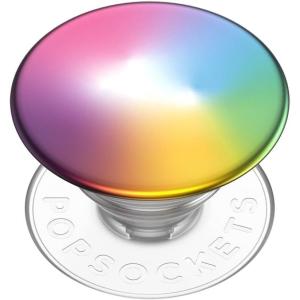 PopSockets Phone Grip for MagSafe with Kickstand, Magnetic Stand, Swappable Top, Secure Hold for iPhone MagSafe Cases, Phone & Tablet Grip -Light Blue(Frosted Palette)