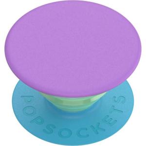 PopSockets Suck-Up™ Suction Grip & Stand, 3-in-1 MagSafe Phone Mount for iPhone, Strong Hold on Mirrors & Glass, Swappable Top, Portable & Reusable – Clear(Lavender)