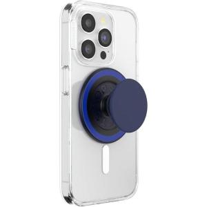 PopSockets Suck-Up™ Suction Grip & Stand, 3-in-1 MagSafe Phone Mount for iPhone, Strong Hold on Mirrors & Glass, Swappable Top, Portable & Reusable – Clear(Basic Naval)