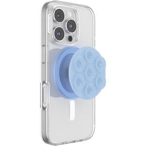 PopSockets Suck-Up™ Suction Grip & Stand, 3-in-1 MagSafe Phone Mount for iPhone, Strong Hold on Mirrors & Glass, Swappable Top, Portable & Reusable – Clear(Frost)