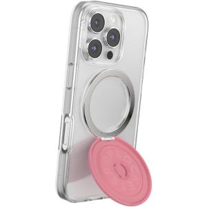 PopSockets Suck-Up™ Suction Grip & Stand, 3-in-1 MagSafe Phone Mount for iPhone, Strong Hold on Mirrors & Glass, Swappable Top, Portable & Reusable – Clear(Putty)