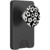 PopSockets Floral Phone Grip & Stand – Black Mod Flower PopSockets PopGrip for MagSafe(Magnetic PopWallet)