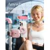 LISEN Travel Gifts 2025 Christmas for Gifts Airplane Gadgets Men Mini Travel Essentials Phone Holder Stocking Stuffers for Women MagSafe Accessories Cruise Essentials 2026 for Valentines Gift(Pink)