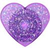 PopSockets Phone Grip for MagSafe with Kickstand, Magnetic Stand, Swappable Top, Secure Hold for iPhone MagSafe Cases, Phone & Tablet Grip, Cute PopSockets, Pink, Purple – Aura(Dreamy Heart)